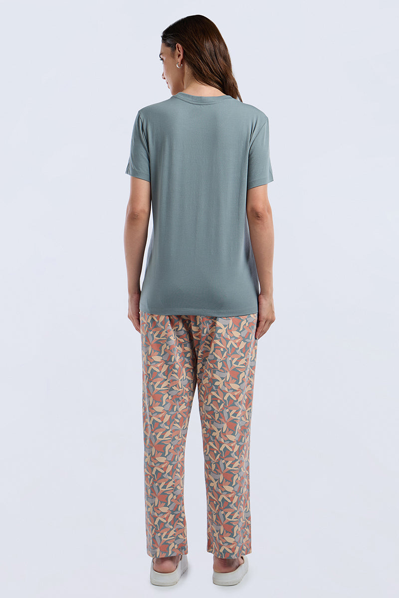 Lounge Laze PJ Set - Petal Pop Print Set - Image 3 of 7