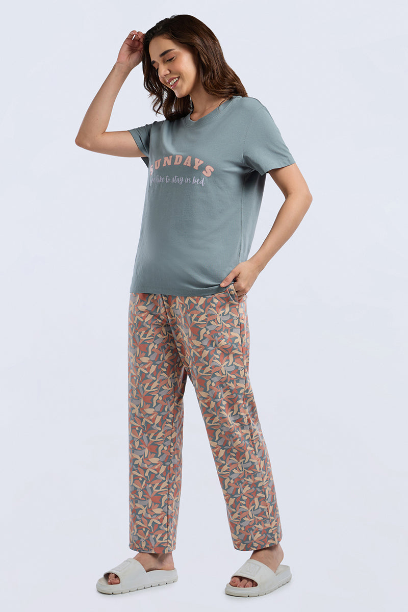 Lounge Laze PJ Set - Petal Pop Print Set - Image 4 of 7