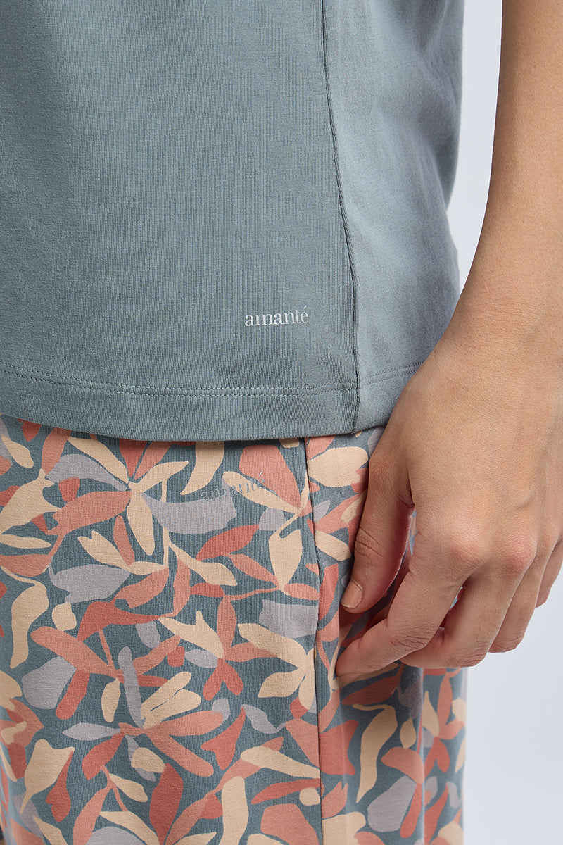 Lounge Laze PJ Set - Petal Pop Print Set - Image 6 of 7