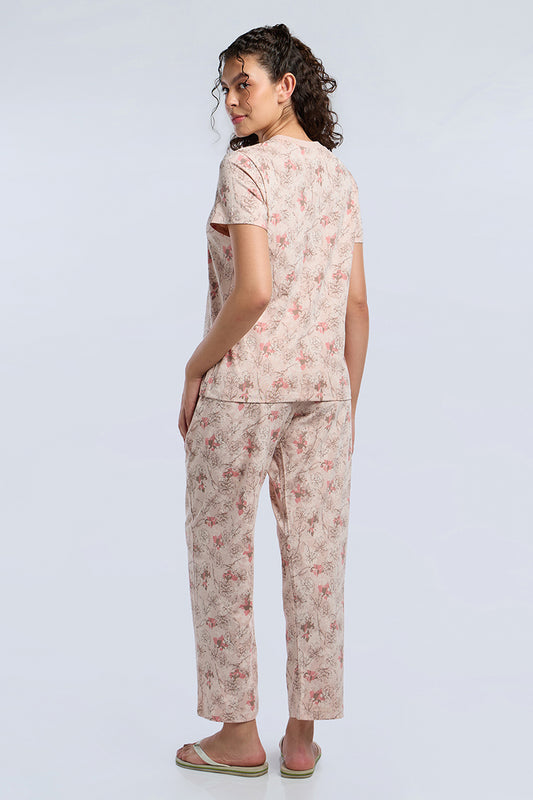 Lounge Laze PJ Set - Petal Vogue Print Set