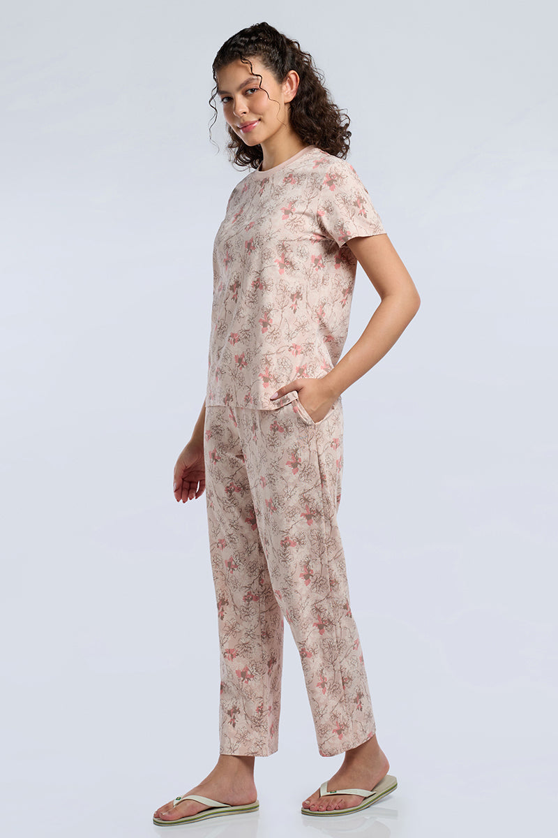 Lounge Laze PJ Set - Petal Vogue Print Set - Image 2 of 6
