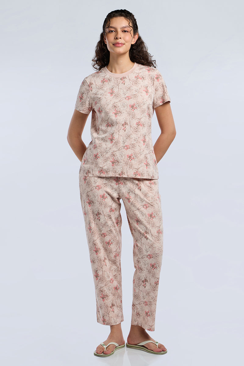 Lounge Laze PJ Set - Petal Vogue Print Set