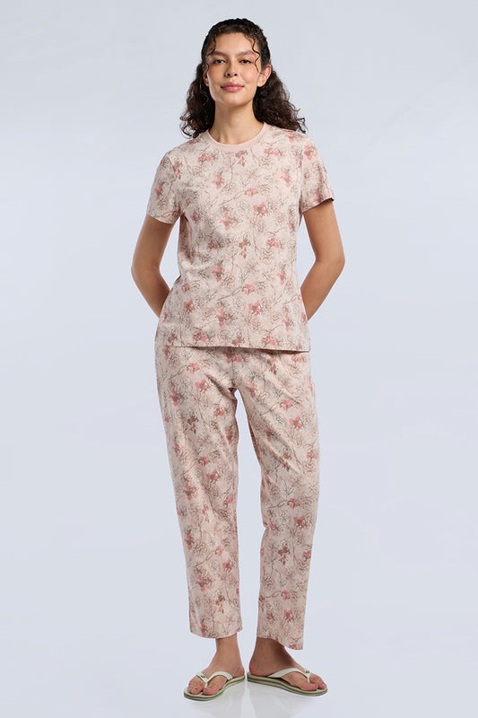 Lounge Laze PJ Set - Petal Vogue Print Set