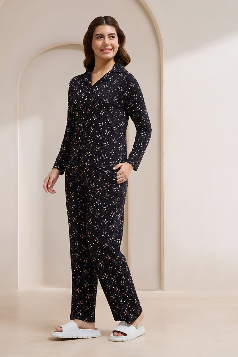 Dreamy Knit PJ Set - Bunny Print