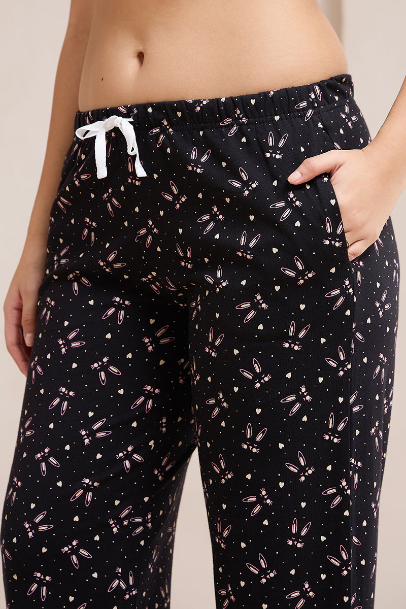 Dreamy Knit PJ Set - Bunny Print