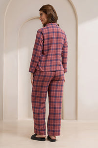 Flannel Fantasy PJ Set - Echo Plaid Print thumbnail 5