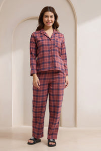 Flannel Fantasy PJ Set - Echo Plaid Print thumbnail 1