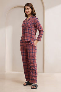 Flannel Fantasy PJ Set - Echo Plaid Print thumbnail 2