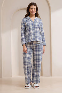 Flannel Fantasy PJ Set - Gridlock Checks Print - color option