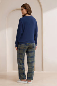 Unwind Sweat Set - Beetle Checks & Happy Holiday Print thumbnail 2
