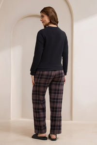 Unwind Sweat Set - Black Checks & Weekending Print thumbnail 2