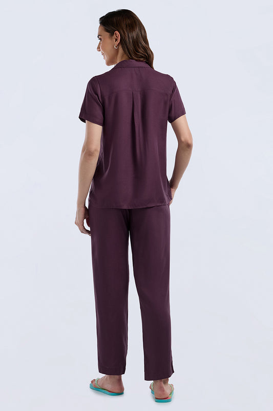 Sleep PJ Set - Prune Purple