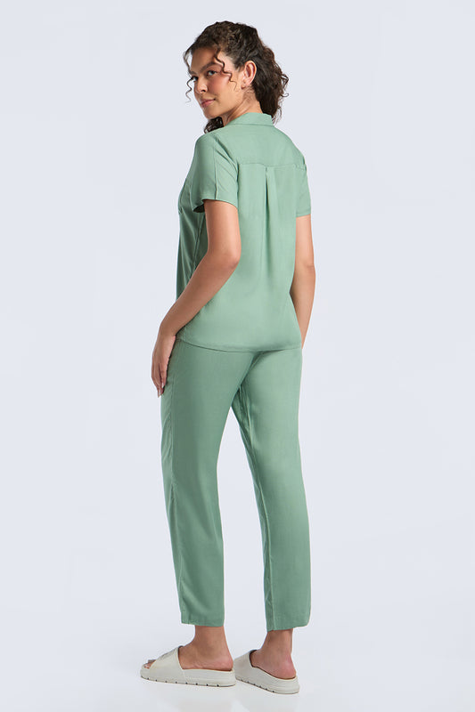 Sleep PJ Set - Iceberg Green