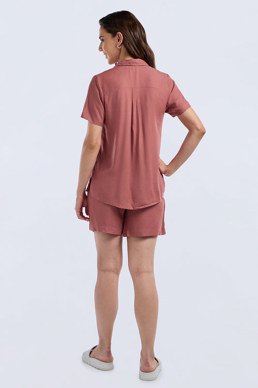 Sleep Shorts Set - Withered Rose