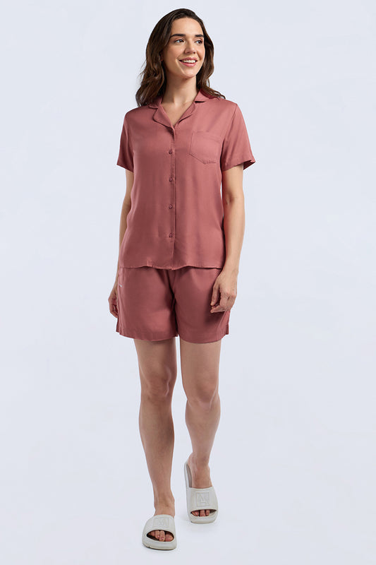 Sleep Shorts Set - Withered Rose