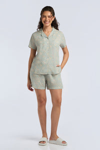 Sleep Shorts Set - Edenmist Print thumbnail 1