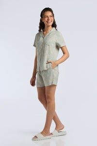 Sleep Shorts Set - Edenmist Print thumbnail 3