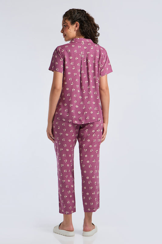 Sleep PJ set - Blossom Aura Print
