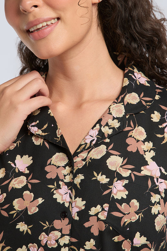 Sleep PJ set - Flora Seranade Print