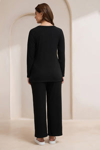 Blissful Rib Lounge Top - Storm Black thumbnail 7