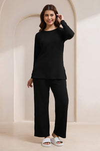 Blissful Rib Lounge Top - Storm Black thumbnail 6
