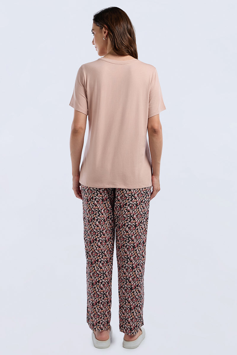 Scoop Neck Sleep Tee - Good Vibes Print - Image 1 of 7