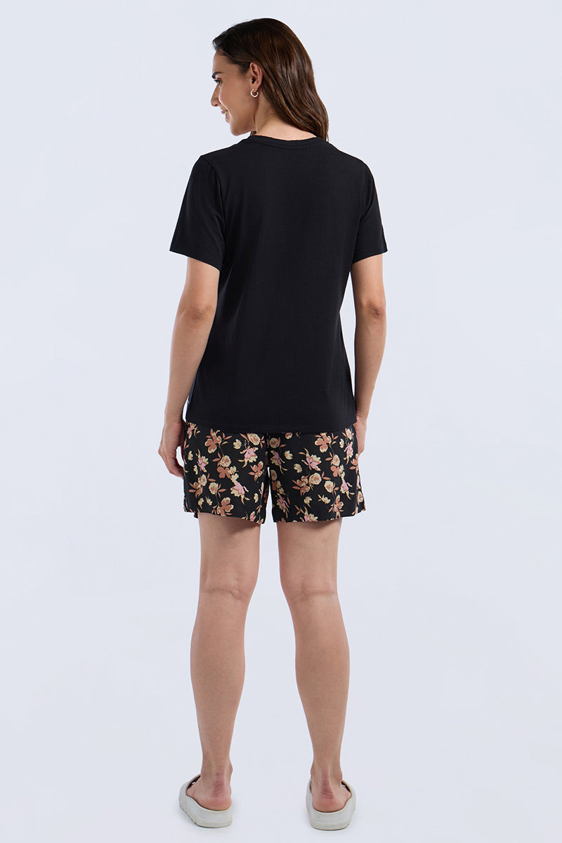 Scoop Neck Sleep Tee - Nocturine Dreams Print