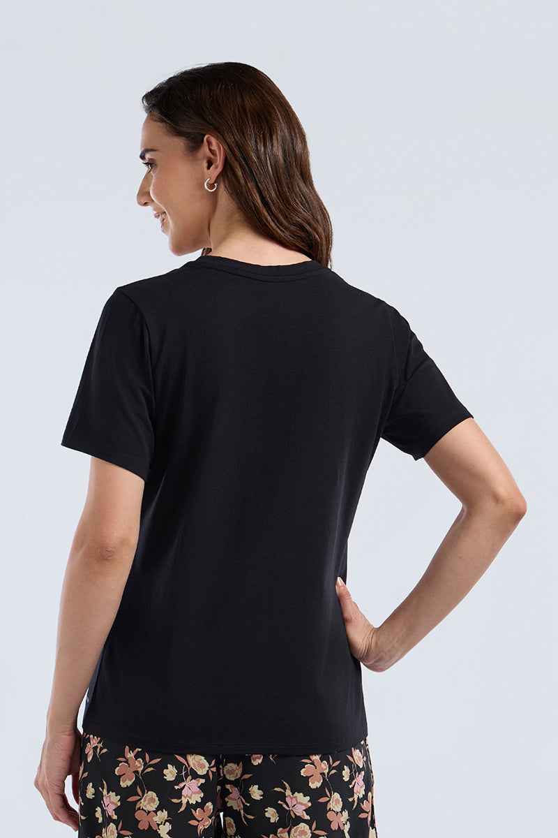 Scoop Neck Sleep Tee - Nocturine Dreams Print