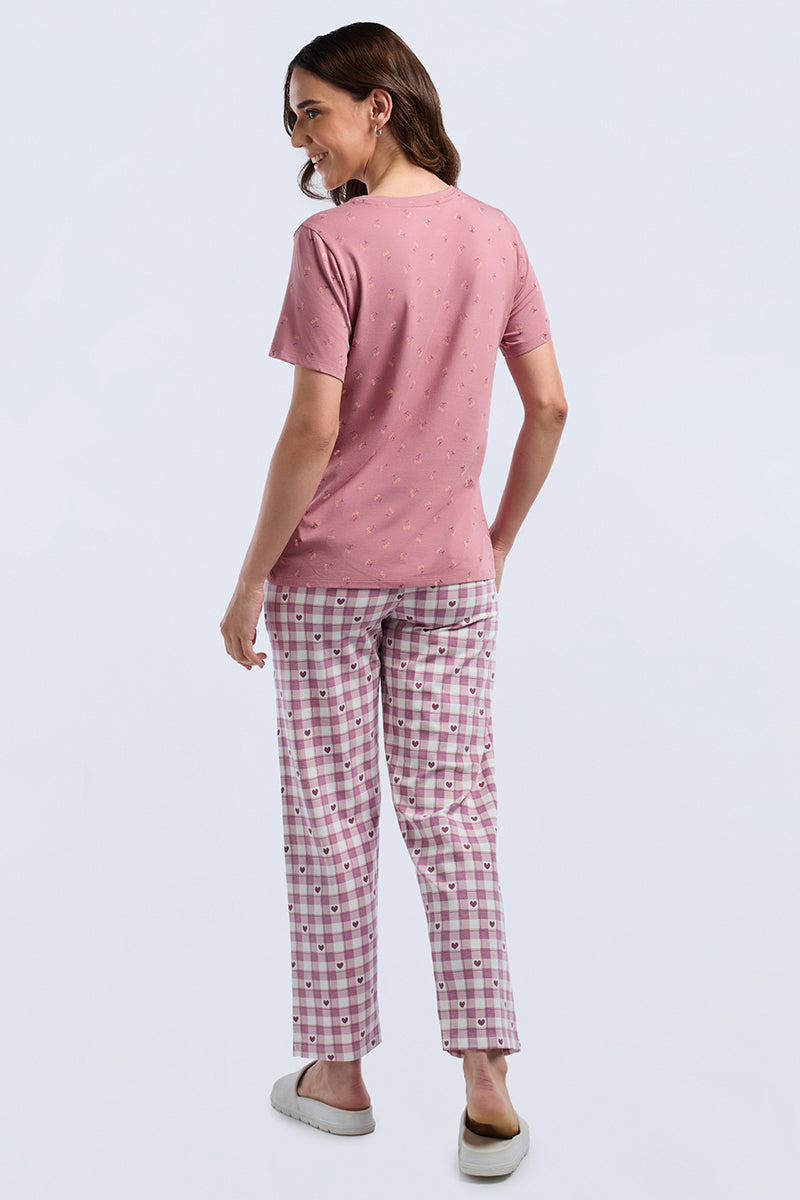 Scoop Neck Sleep Tee - CherryPop Print - Image 1 of 7