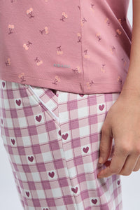 Scoop Neck Sleep Tee - CherryPop Print thumbnail 5