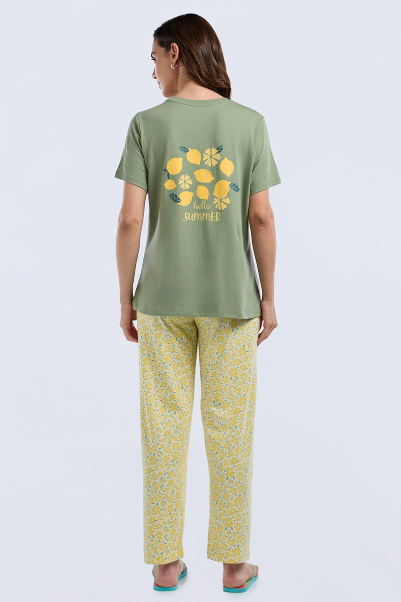 Scoop Neck Sleep Tee - Summer Slice Print - Image 1 of 7