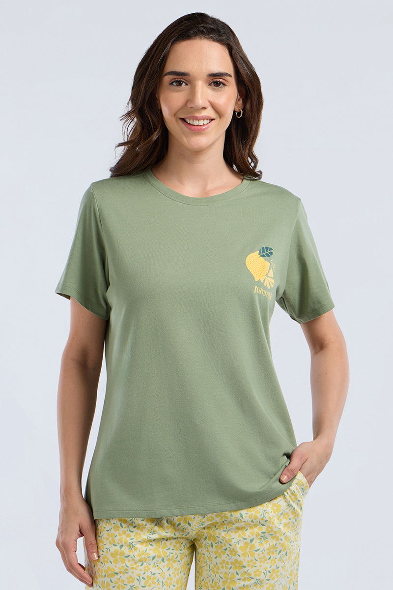 Scoop Neck Sleep Tee - Summer Slice Print - Image 3 of 7