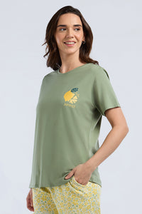 Scoop Neck Sleep Tee - Summer Slice Print thumbnail 3