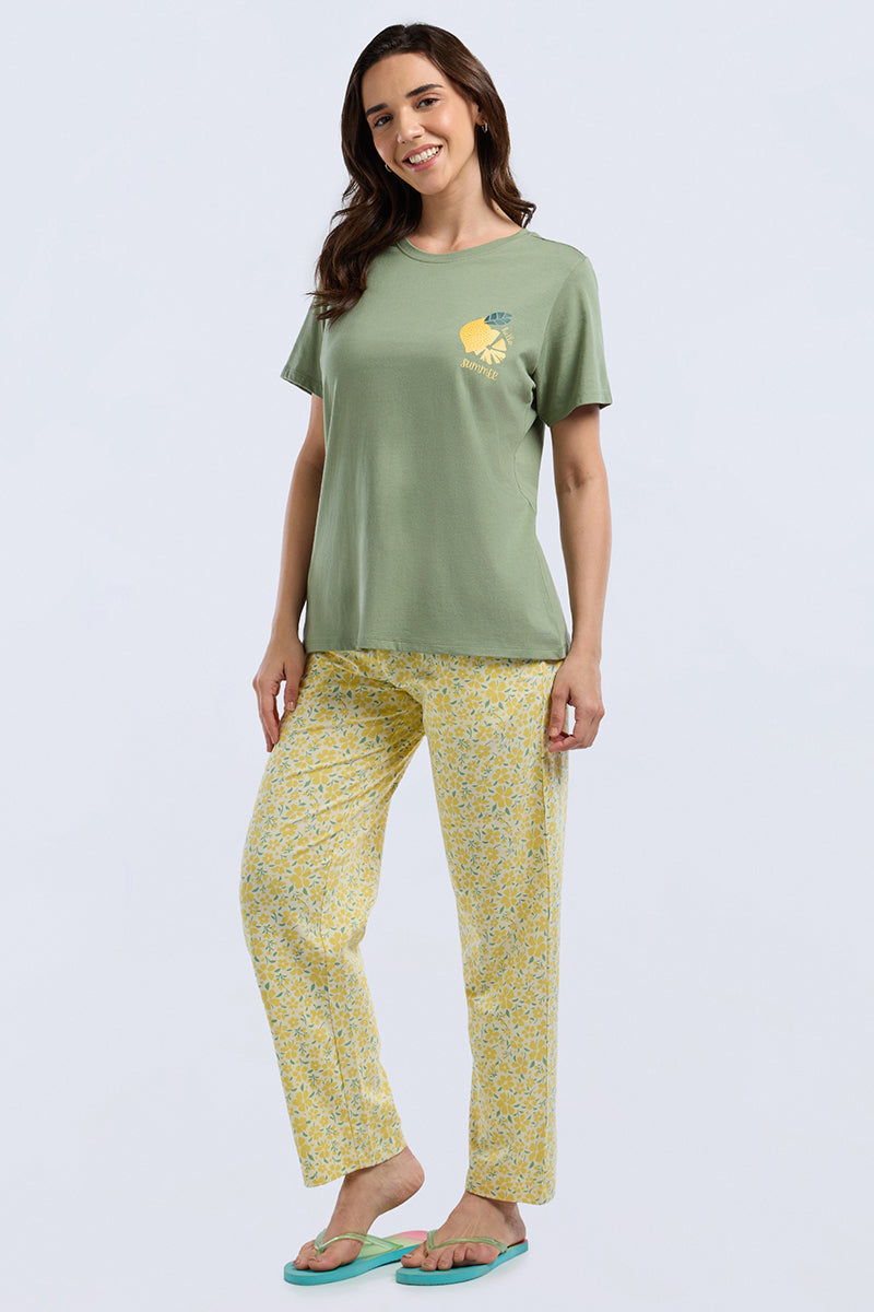 Scoop Neck Sleep Tee - Summer Slice Print