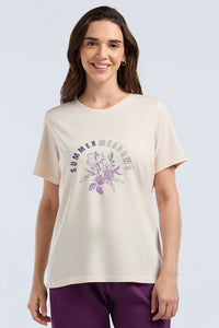 Scoop Neck Sleep Tee - Summer Meadows Print thumbnail 1