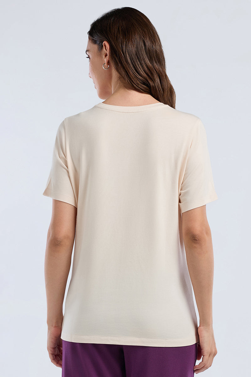 Scoop Neck Sleep Tee - Summer Meadows Print