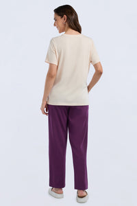 Scoop Neck Sleep Tee - Summer Meadows Print thumbnail 5