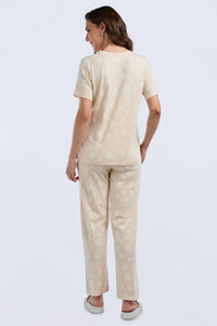 Scoop Neck Sleep Tee - Bloom day Print thumbnail 6