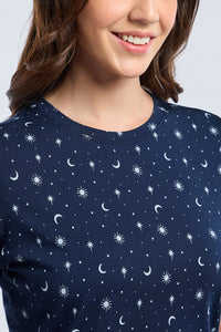 Scoop Neck Sleep Tee - Stardust Dreams Print thumbnail 4