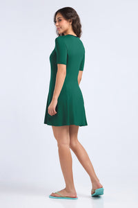 AQUABREEZE FLARED SWIM DRESS - Opal green thumbnail 3