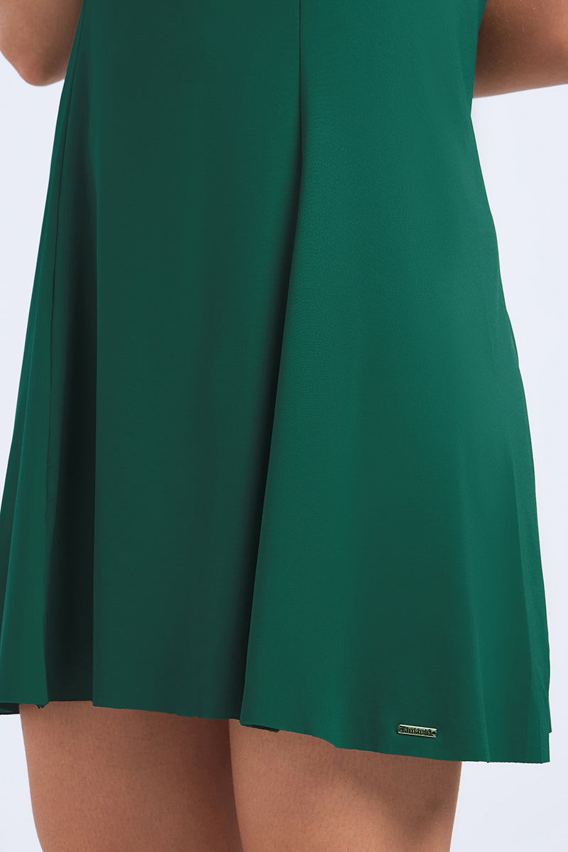 AQUABREEZE FLARED SWIM DRESS - Opal green - Image 5 of 7
