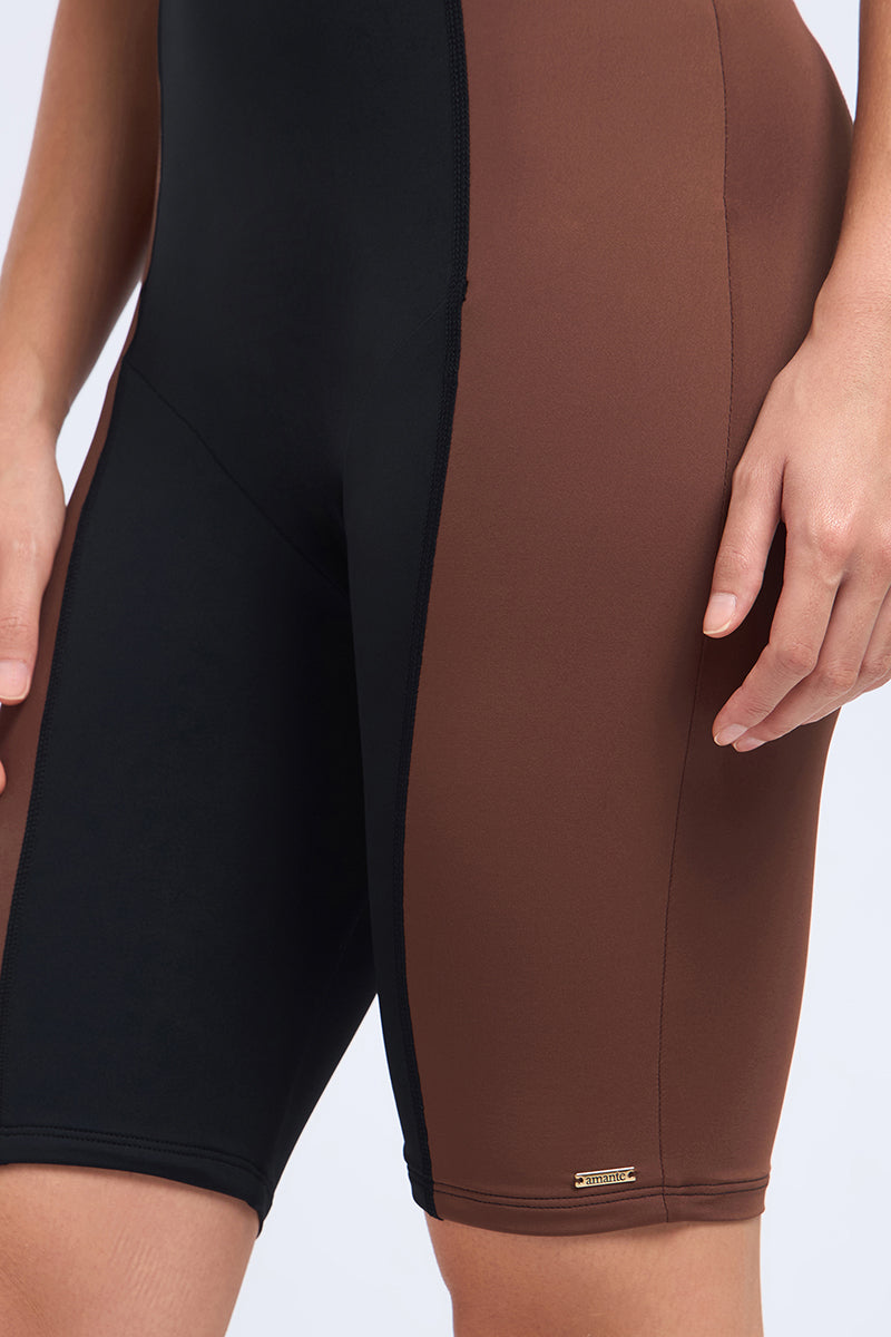 AQUABREEZE LEG SUIT - BLACK and CINNAMON - Image 5 of 6