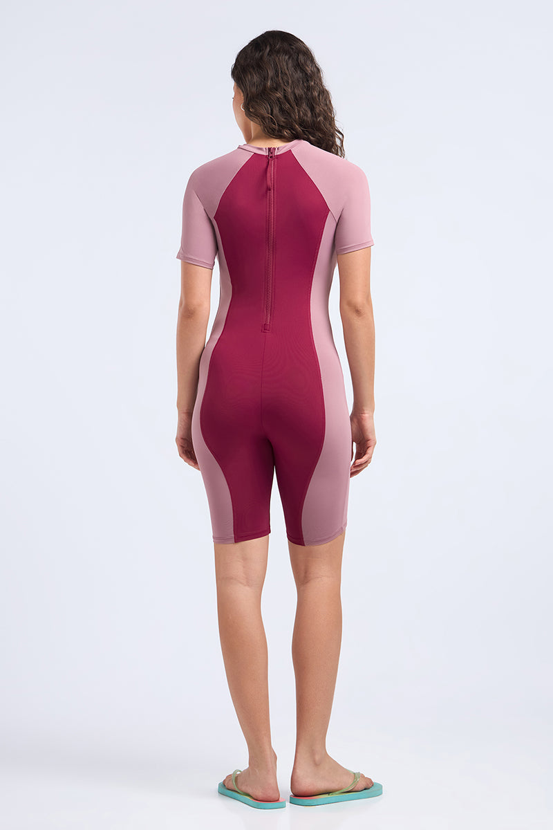 AQUABREEZE LEG SUIT - CHOKEBERRY and TURKISH ROSE - Image 2 of 6