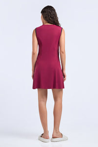 AQUABREEZE SLEEVELESS SWIM DRESS - Chokeberry thumbnail 2