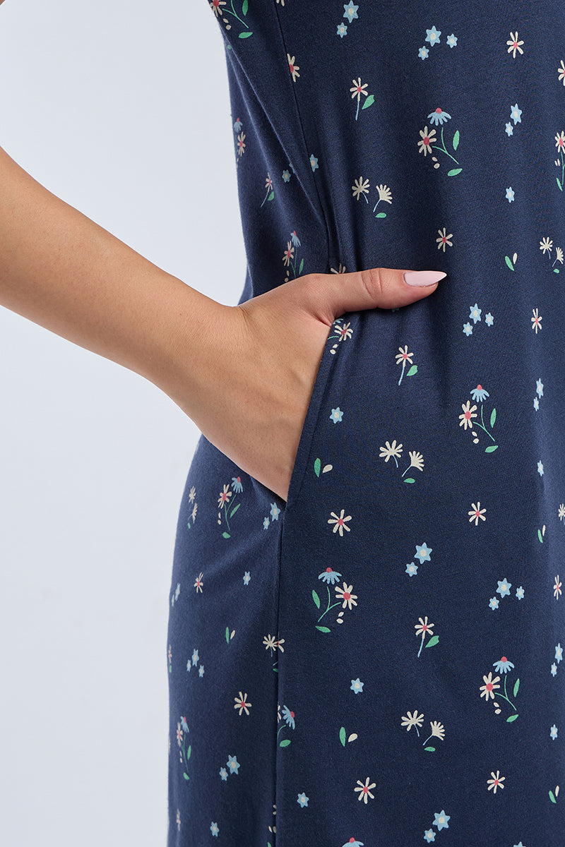 Comfort Sleep Dress - Morning Petals Print - Image 4 of 6