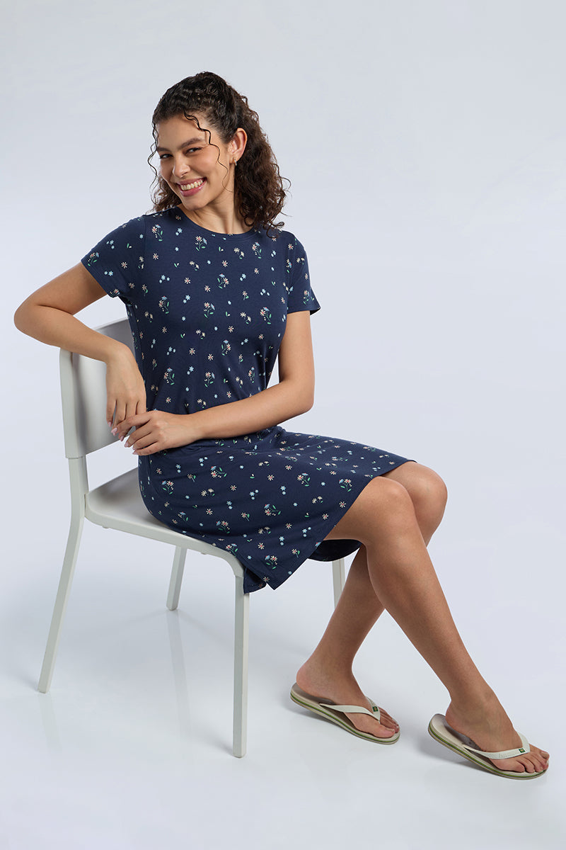 Comfort Sleep Dress - Morning Petals Print - Image 5 of 6