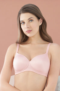 Cloudsoft Padded & Non-wired Bra - Blush Pink - color option