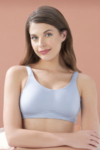Cloudsoft Support Non-padded & Non-wired Bra - Soft Gray - color option