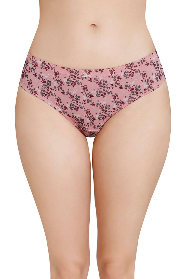 Inner Elastic Printed Mid Rise Bikini Panty (Pack of 3)