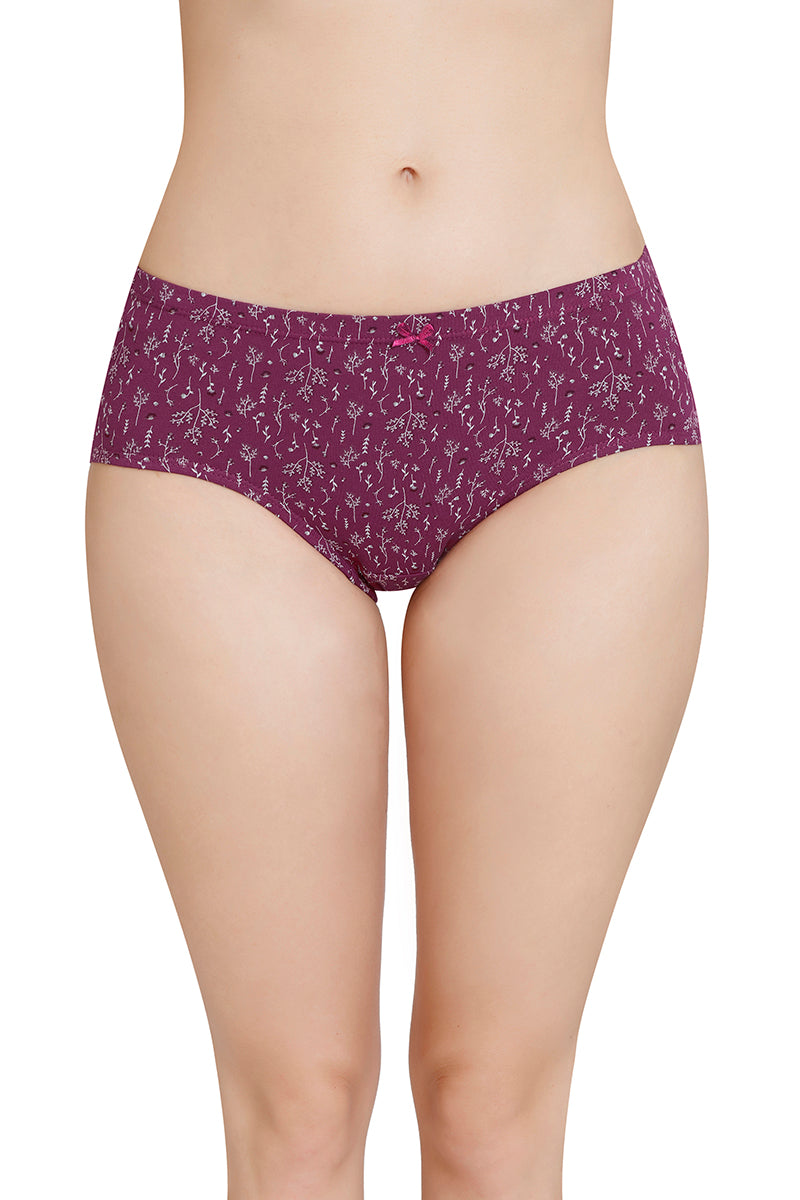 Inner Elastic Printed Mid Rise Hipster Panty (Pack of 3) - Image 3 of 7